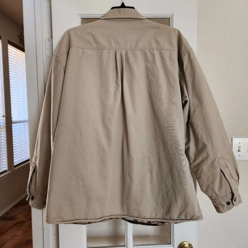 Levi's Men's Button Up Fleece Lined Heavy Duty Shirt Jacket XXL Flaws See Desc